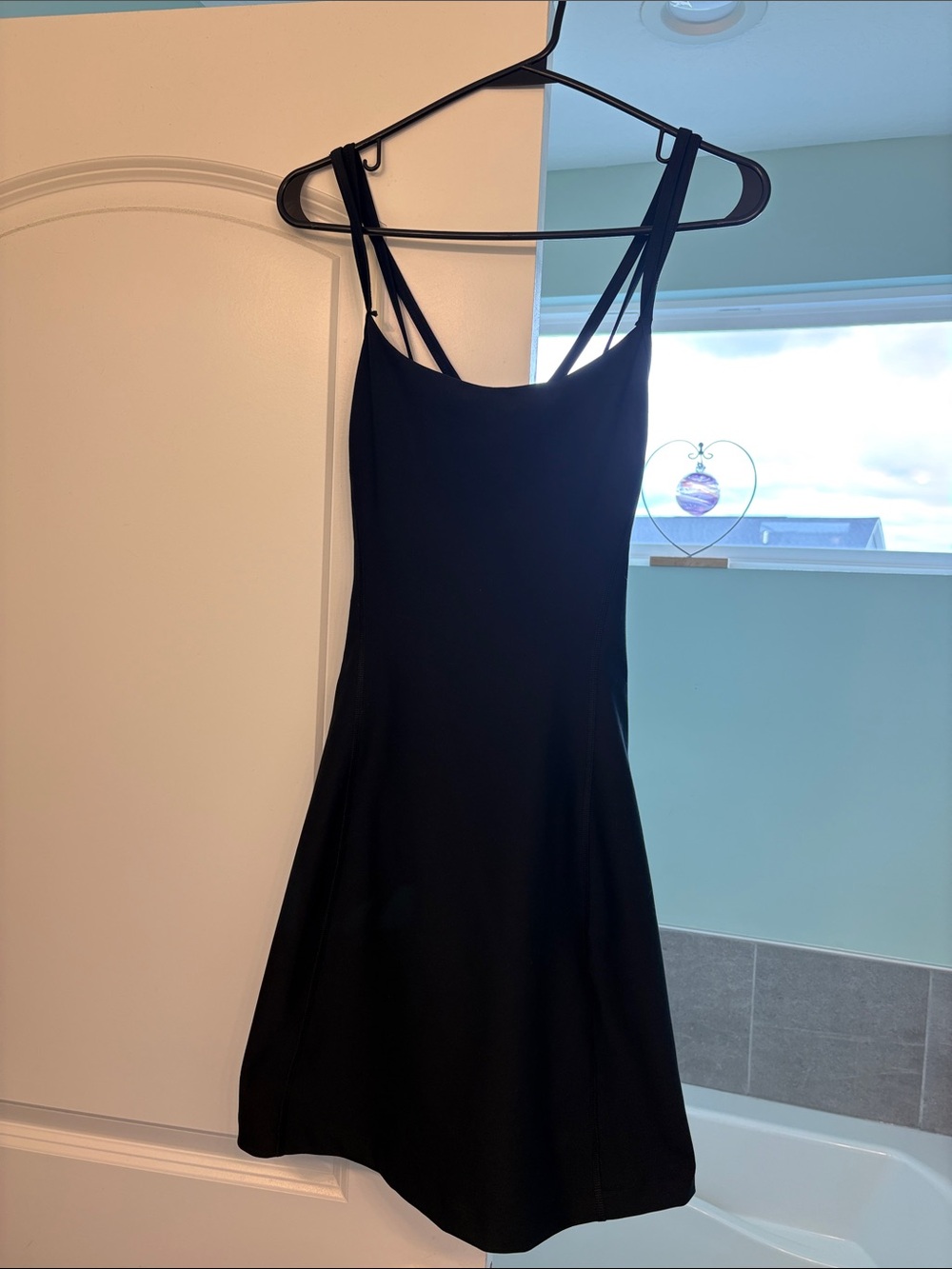 Abercrombie & Fitch Black Slip Dress with Double Straps